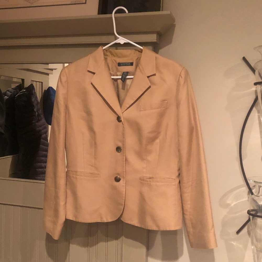 Lauren Ralph Lauren Cotton Lined Blazer
